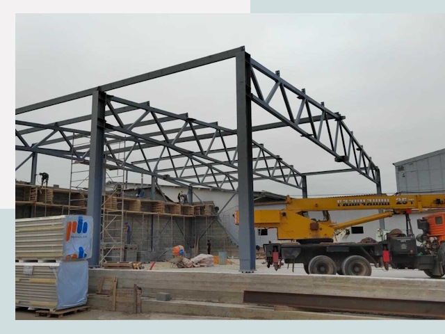 Строительство цехов в Соликамске