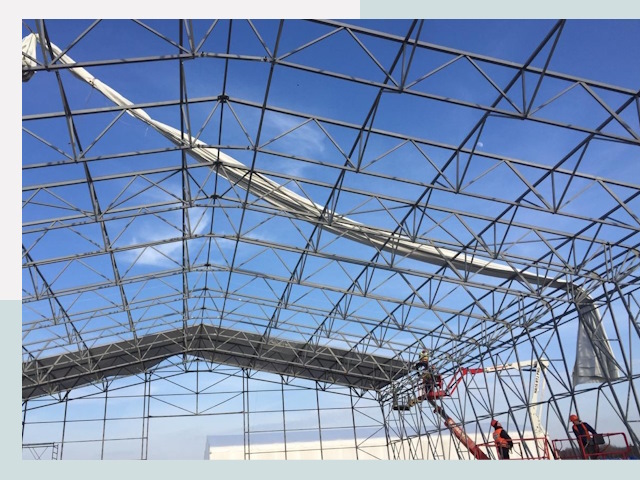 Шатровые ангары от 618 руб. в Соликамске и Пермском крае