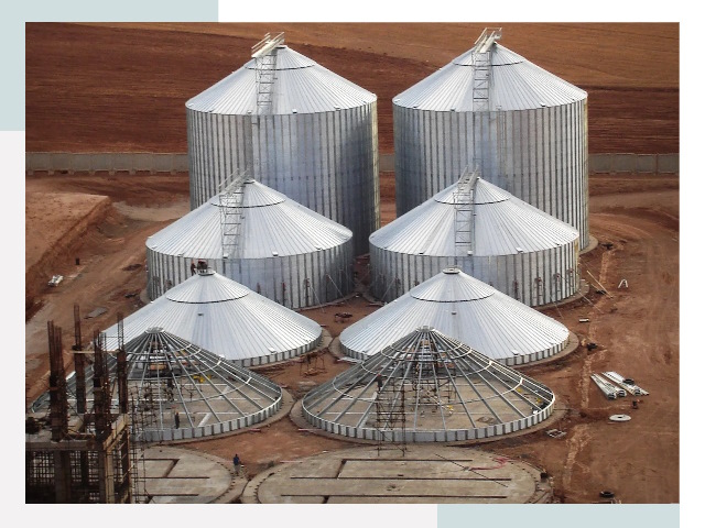 Строительство зерновых силосов в Соликамске