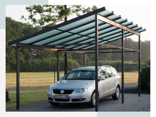 Навесы для автомобилей в Соликамске