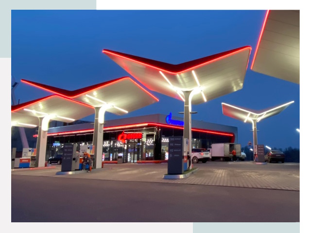 Навесы для АЗС в Соликамске