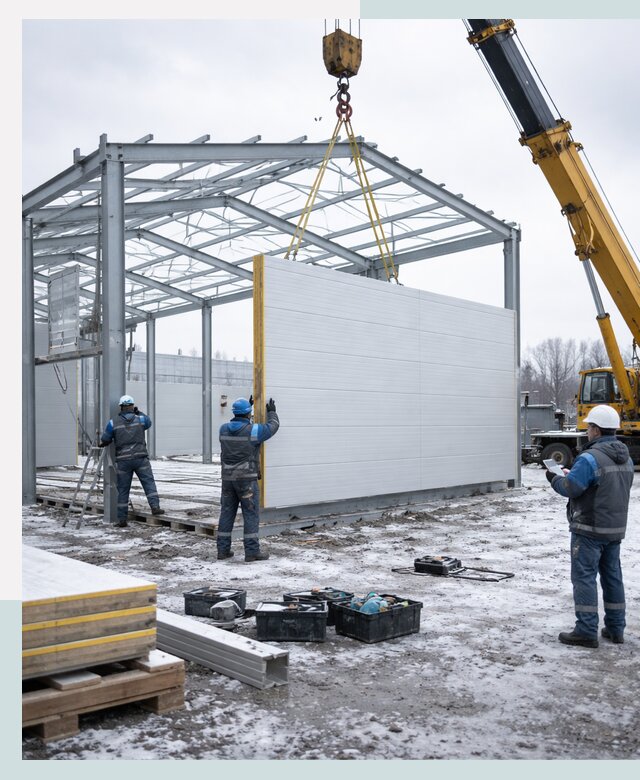 Строительство холодильных складов под ключ в Соликамске