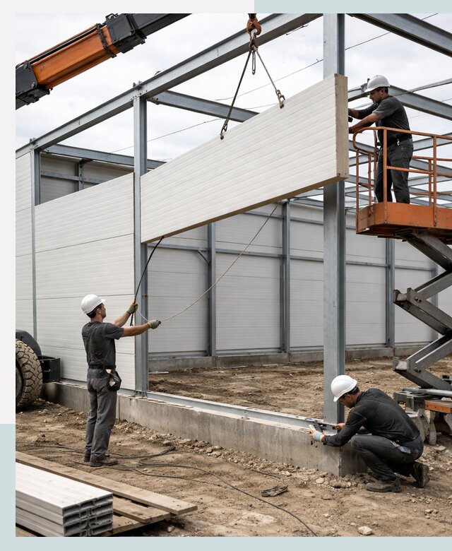 Строительство складов из сэндвич панелей в Соликамске под ключ