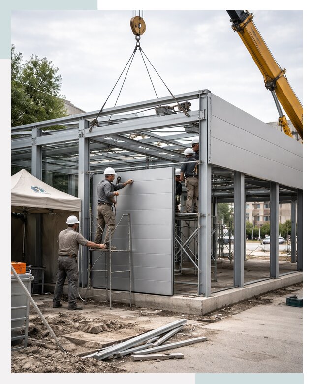СтальСтрой-Слк: торговый павильон под ключ в Соликамске от 36068 р.