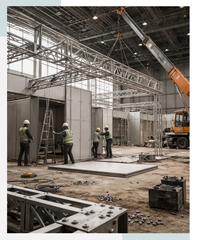 Строительство выставочных павильонов в Соликамске от 36068 р.| СтальСтрой-Слк