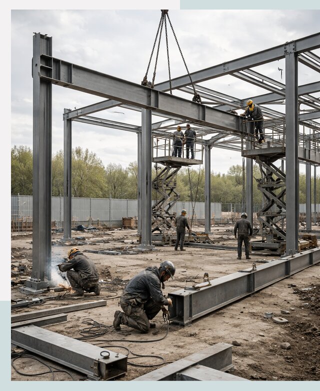 Строительство выставочных павильонов из металлоконструкций в Соликамске